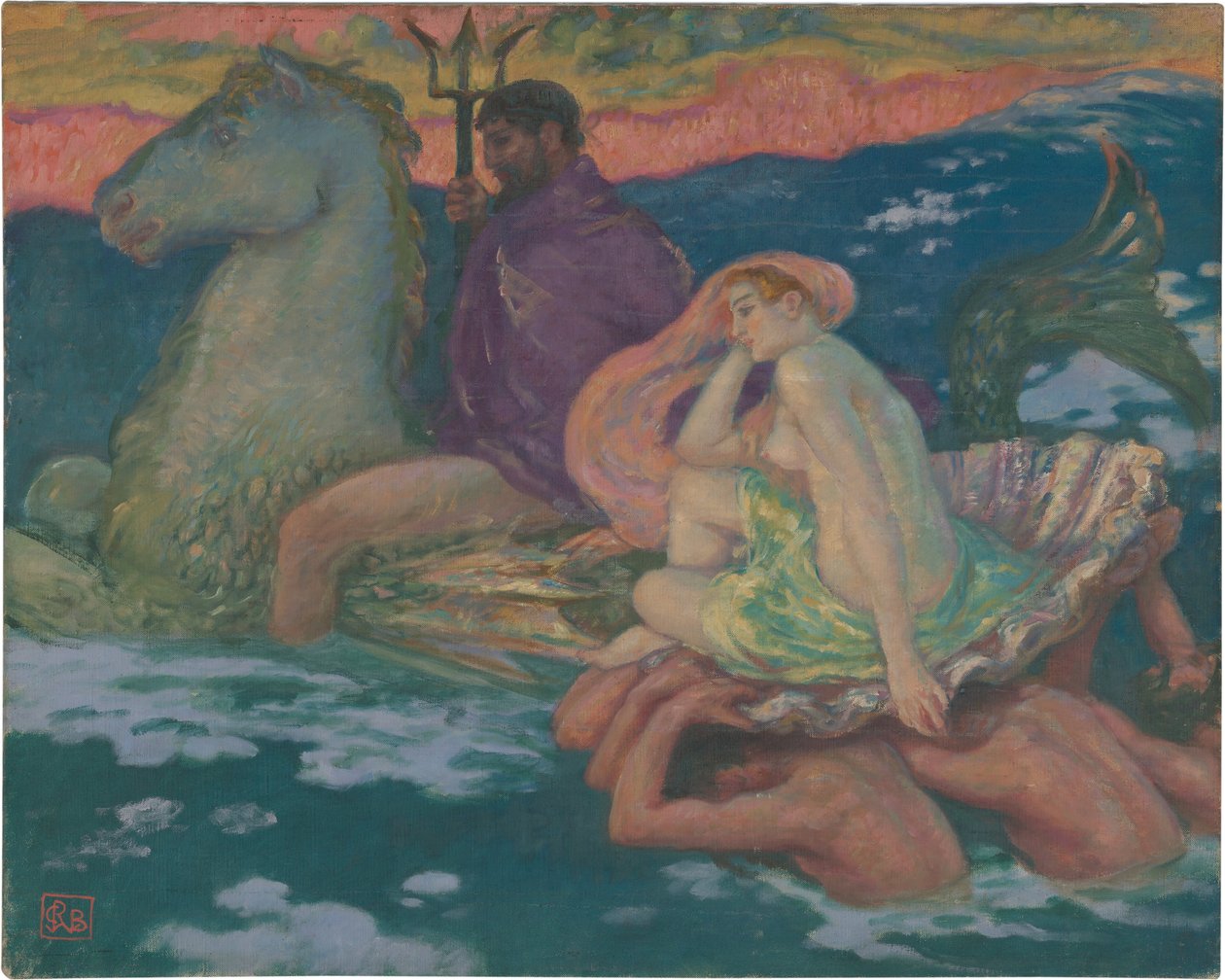 Posejdon i Amfitryt autorstwa Rupert Bunny