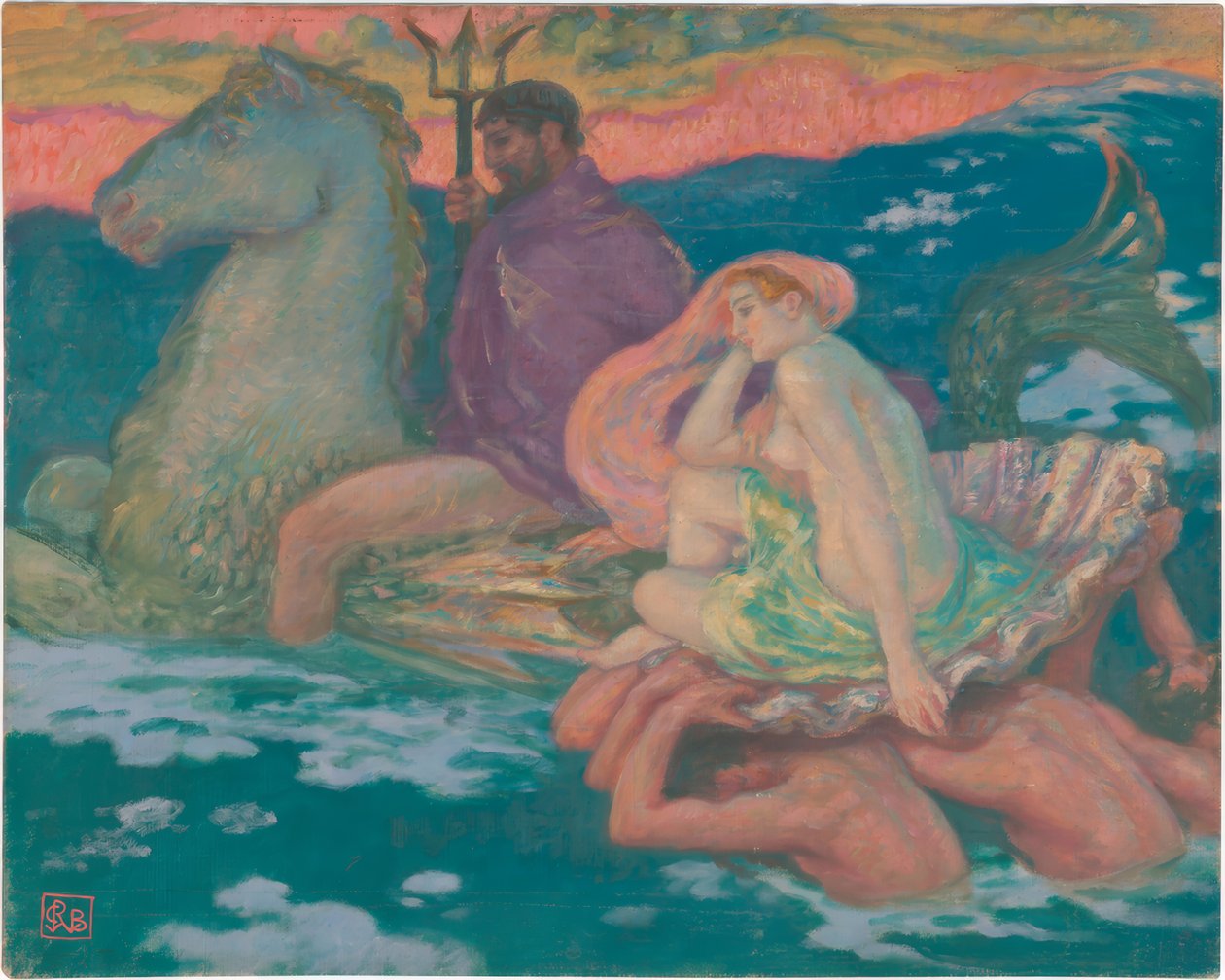 Posejdon i Amfitryt autorstwa Rupert Bunny