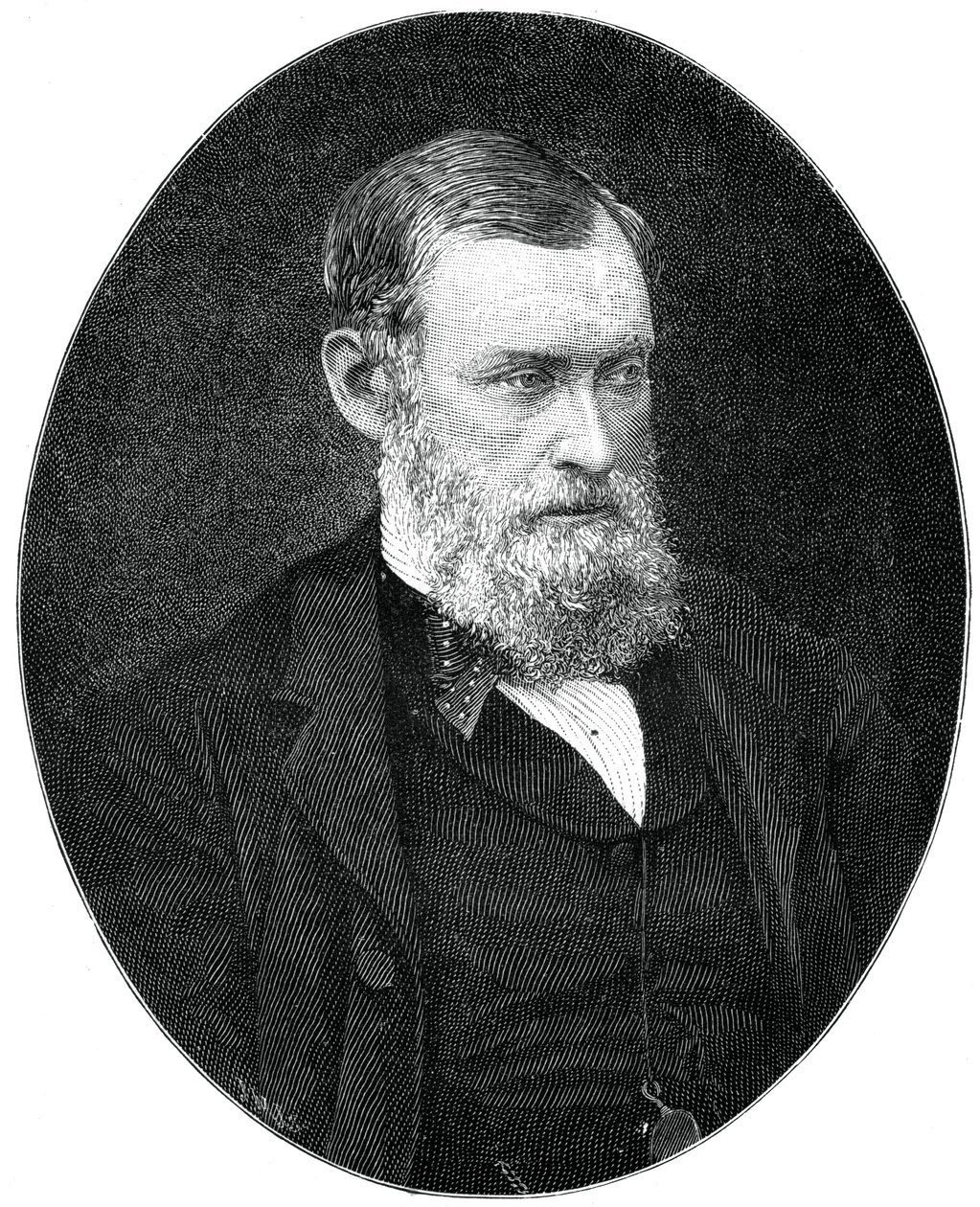 William Edward Forster, XIX-wieczny brytyjski przemysłowiec i mąż stanu Partii Liberalnej, 1900. autorstwa Russell and Sons