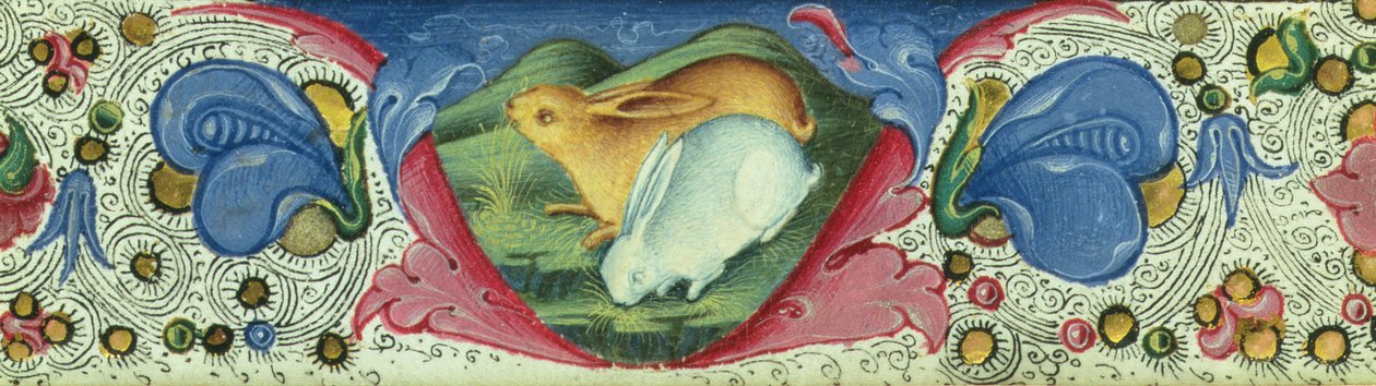 Obramowanie dekoracyjne, ok. 1470 welin autorstwa Russi Francesco di Giovanni de
