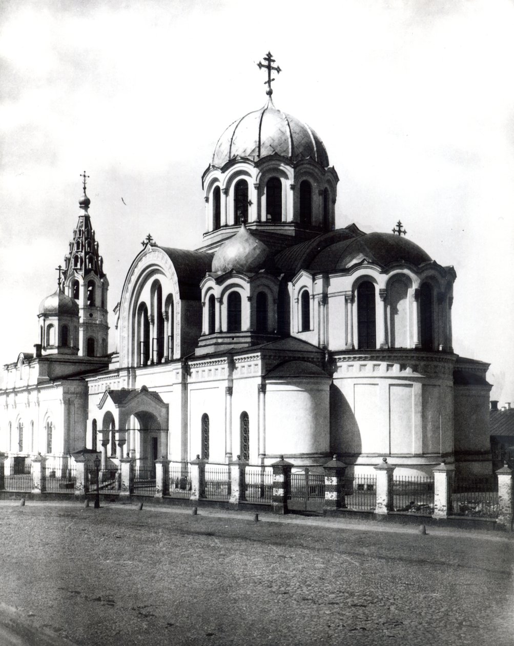 Cerkiew Matki Bożej Kazańskiej, Moskwa, 1881 r. autorstwa Russian Photographer