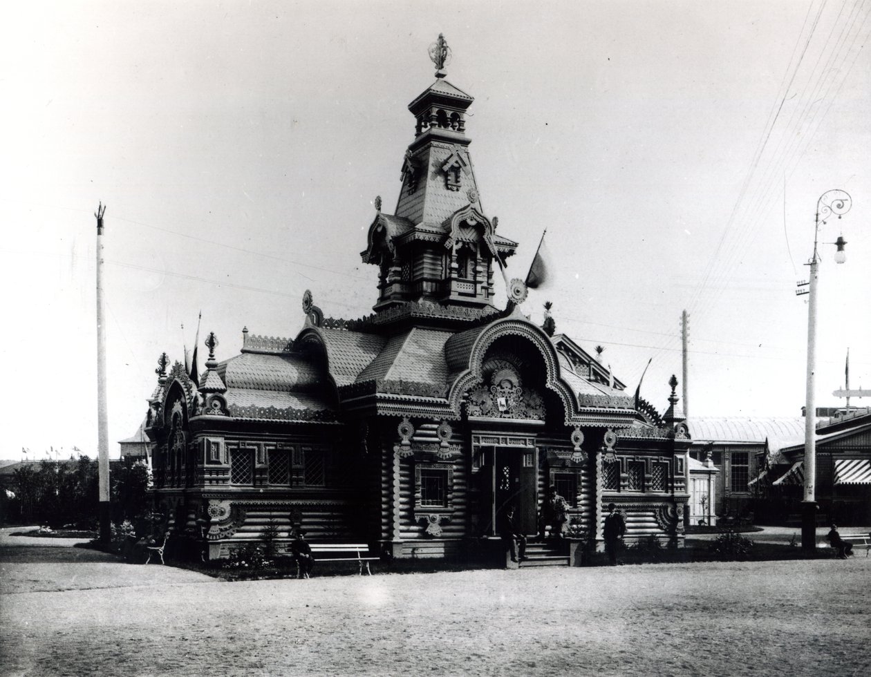 Pawilon na Wszechrosyjskiej Wystawie Przemysłu i Sztuki, Niżny Nowogród, 1896 autorstwa Russian Photographer