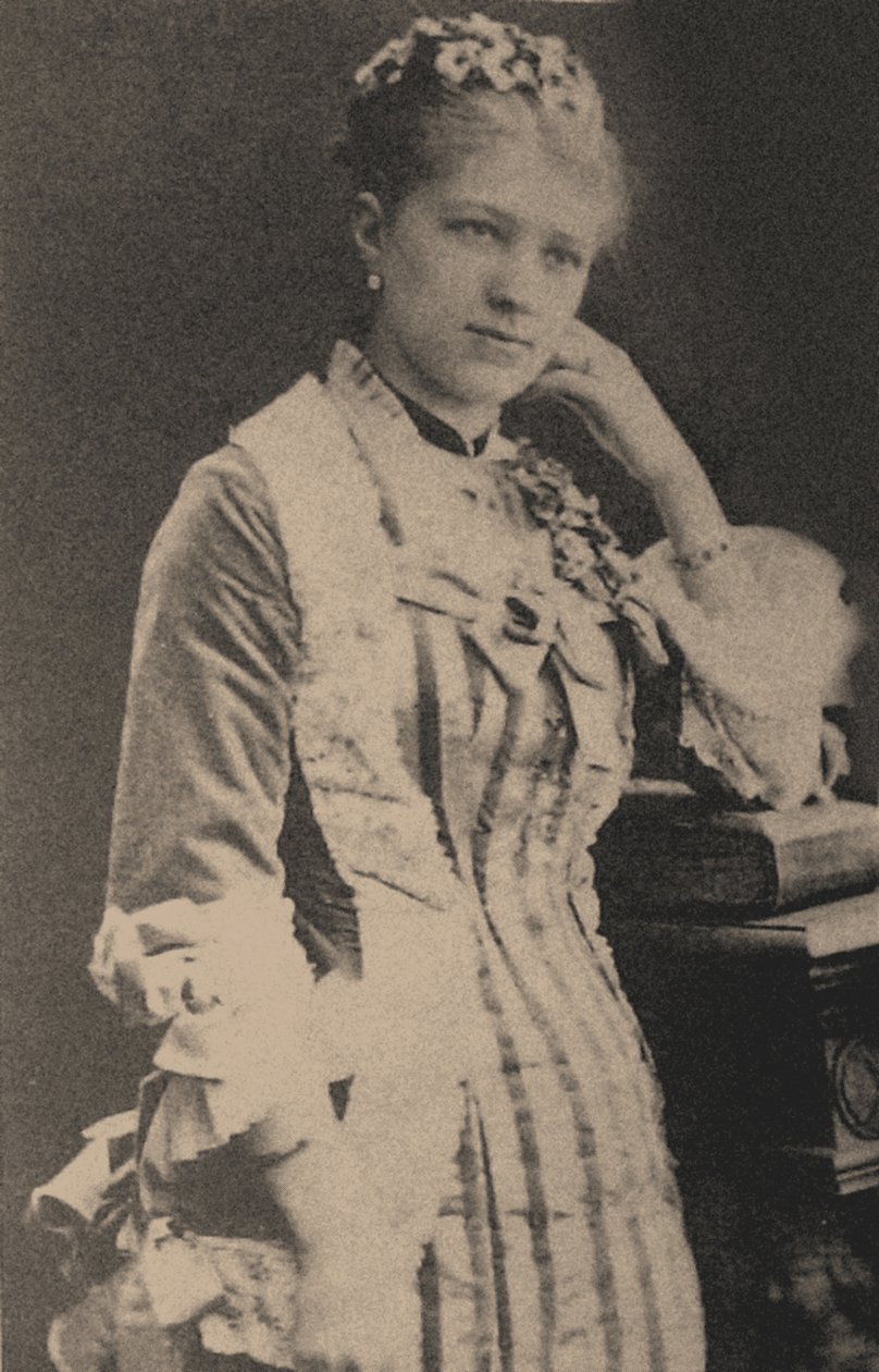 Polina Karpakova, pierwsza Odeta-Odyla, ok. 1875 r. autorstwa Russian Photographer