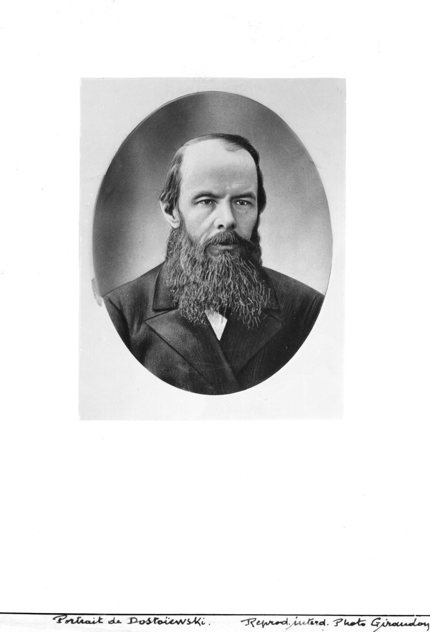 Portret Fiodora Michajłowicza Dostojewskiego (1821-81) autorstwa Russian Photographer