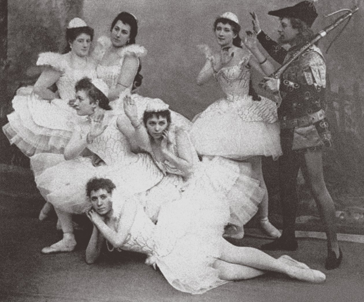 Jezioro łabędzie, Teatr Maryjski, 1895 autorstwa Russian Photographer