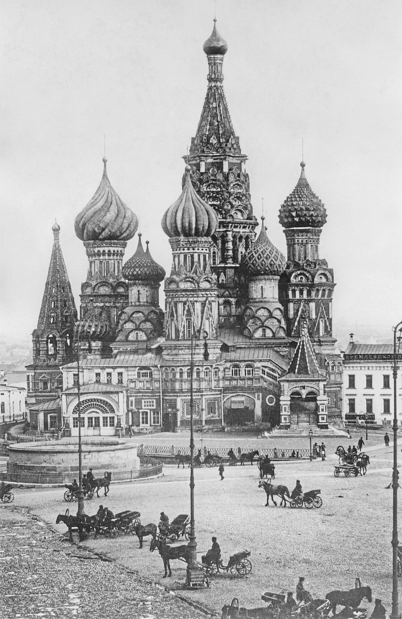 Katedra św Bazylego Błogosławionego na Placu Czerwonym w Moskwie autorstwa Russian Photographer