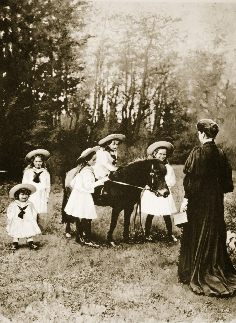 Rosyjska rodzina królewska (zdjęcie w sepii) autorstwa Russian Photographer