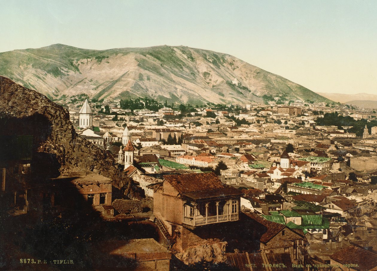 Archiwalna pocztówka z Tbilisi, lata 90. XIX wieku autorstwa Russian Photographer