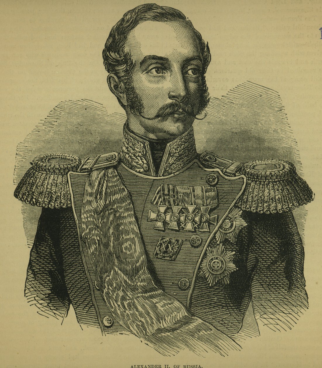 Aleksander II (1818-81) Rosji autorstwa Russian School