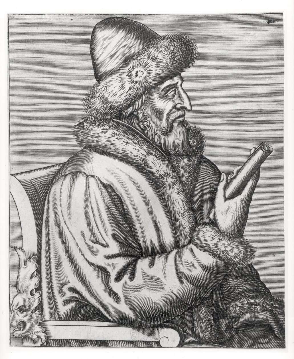 Iwan IV (1530-84) Groźny autorstwa Russian School