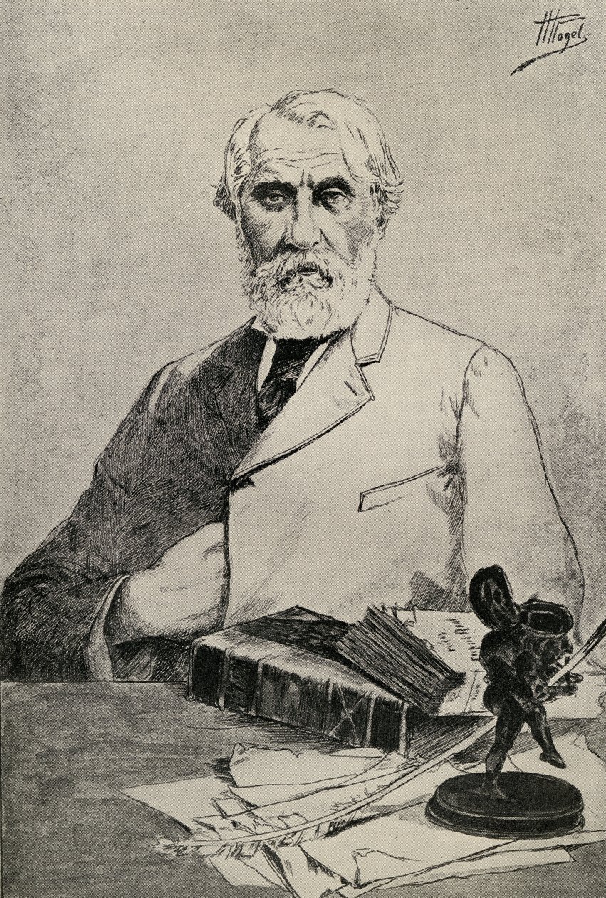 Iwan Turgieniew autorstwa Russian School