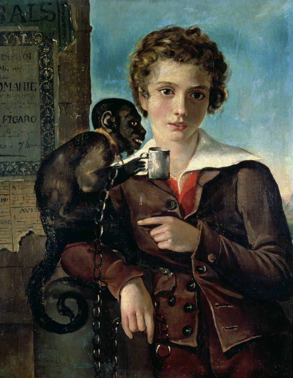Portret Mariusa Petipy w balecie „Dancemania”, 1837 autorstwa Russian School