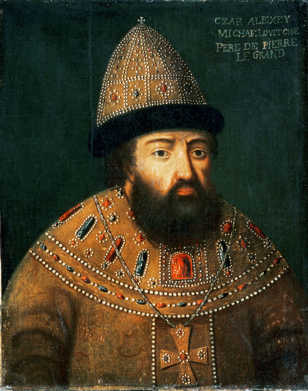 Portret cara Aleksieja I Michajłowicza (1629-shshsh) autorstwa Russian School