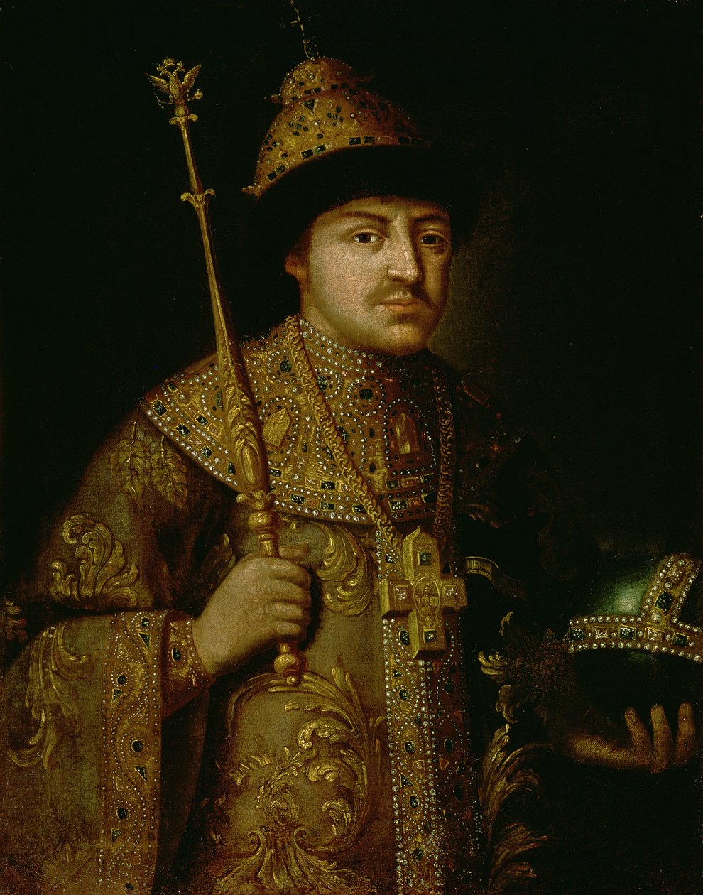 Portret cara Fiodora III Aleksiejewicza (1661-1682) autorstwa Russian School