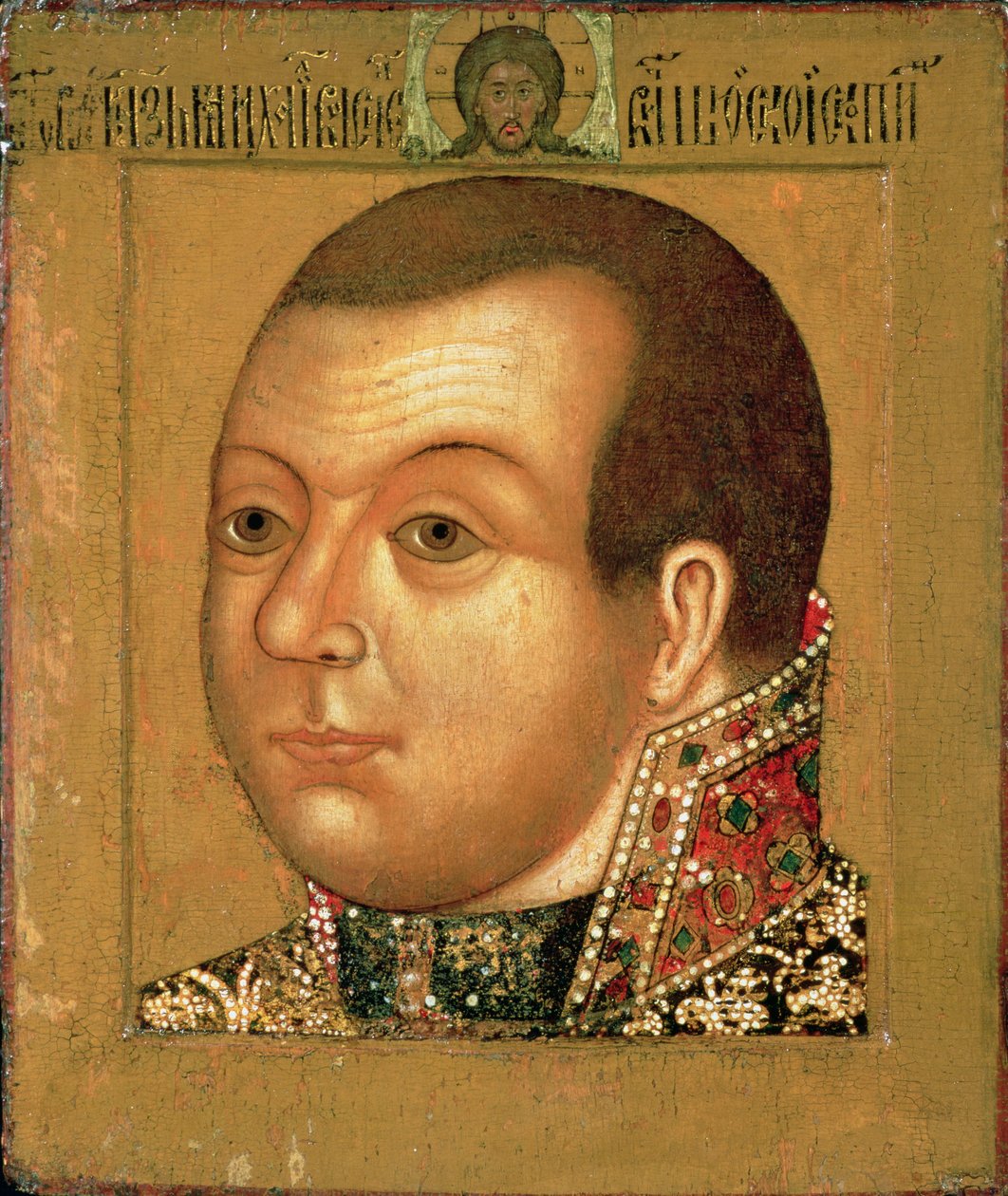 Książę M. V. Skopin-Shuisky (1587-1610), początek XVII wieku (tempera na drewnie) autorstwa Russian School