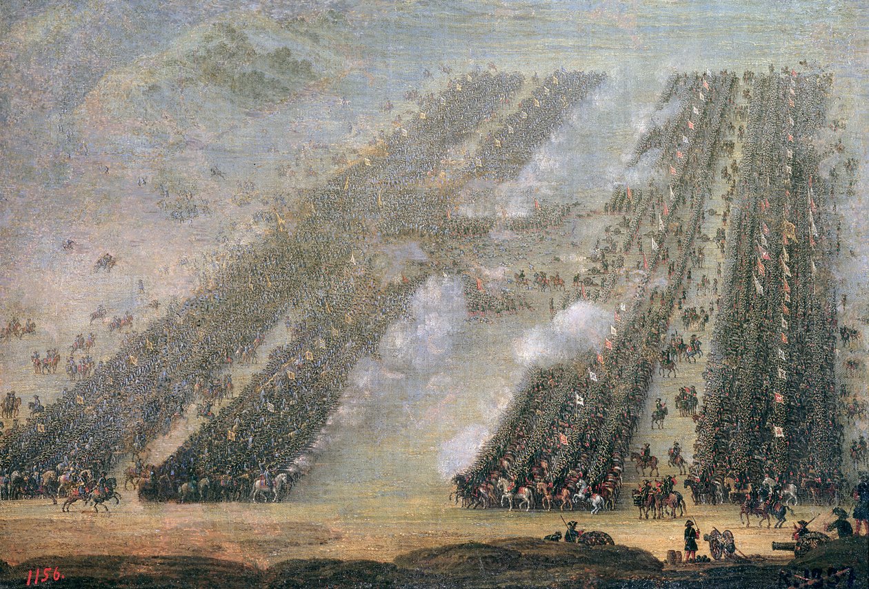 Bitwa pod Połtawą, 1750 autorstwa Russian School