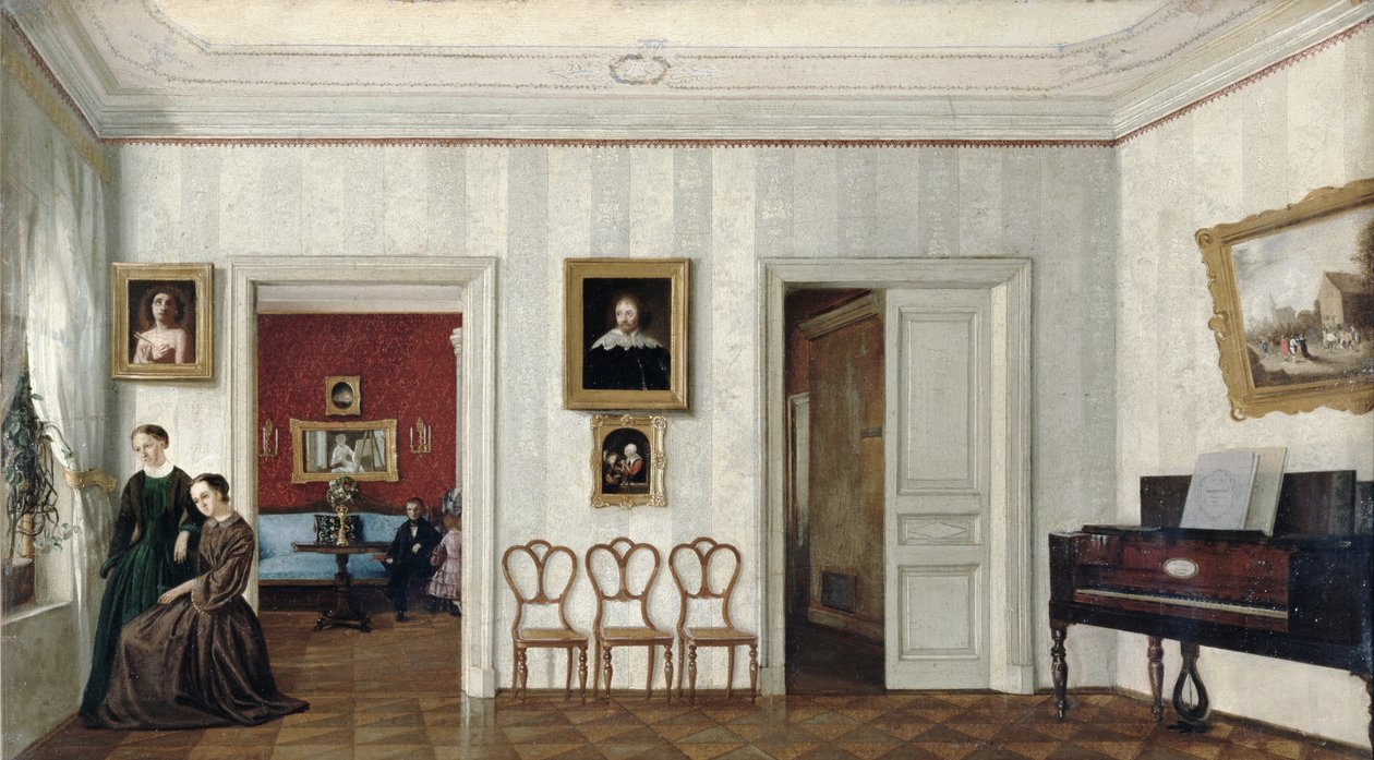Mała sala z fortepianem autorstwa Russian School