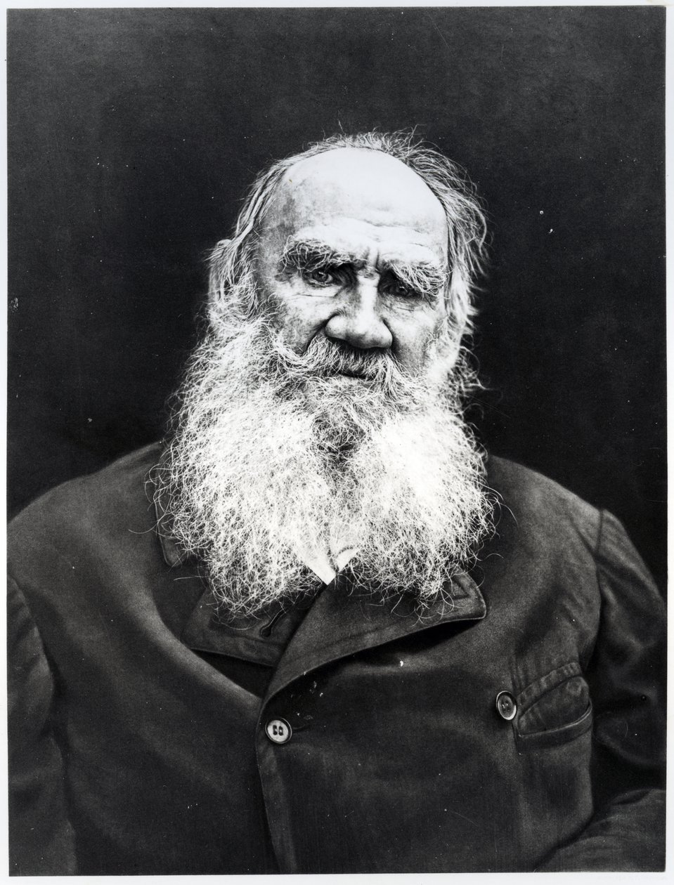 Lew Tołstoj (zdjęcie czarno-białe) autorstwa Russian Photographer