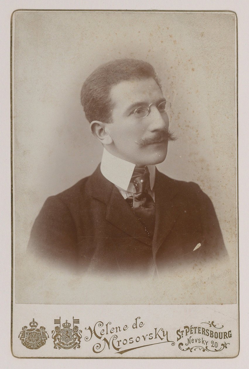 Portret malarza Leona Baksta (1866-1924) autorstwa Russian Photographer