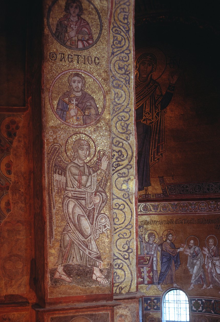 Archanioł Gabriel (mozaika) autorstwa Russian School