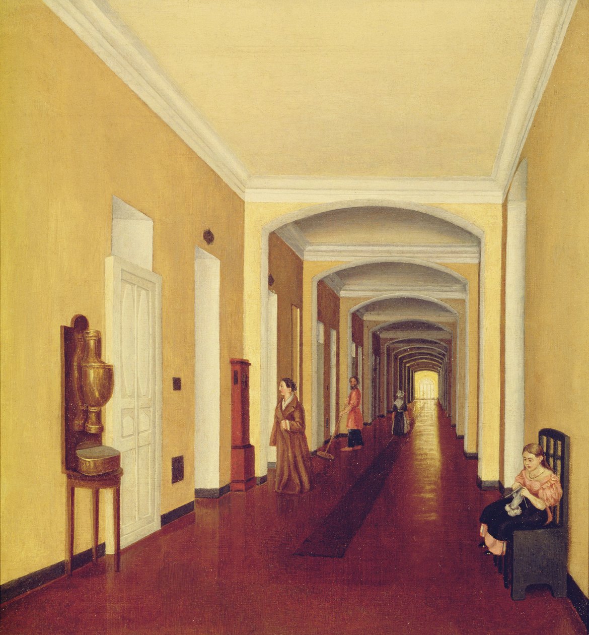 Wnętrze Szpitala Golicyńskiego, ok. 1840 autorstwa Russian School
