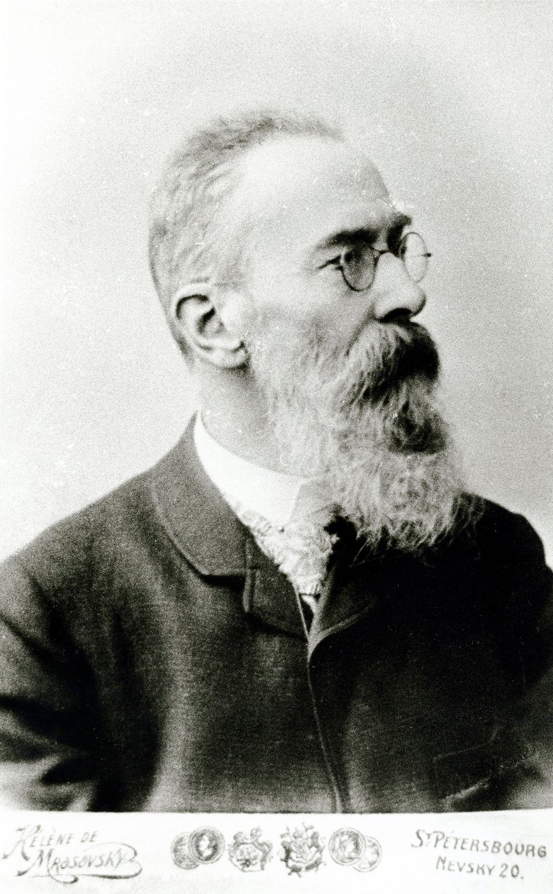 Nikołaj Andriejewicz Rimski-Korsakow autorstwa Russian School