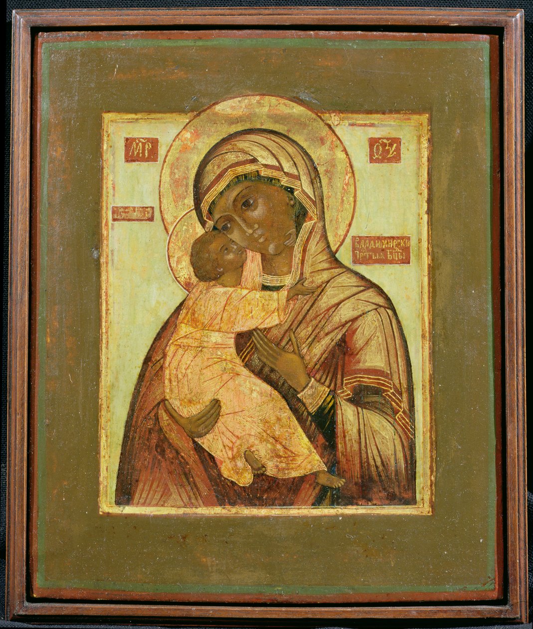 Matka Boża Włodzimierska (tempera na panelu) autorstwa Russian School