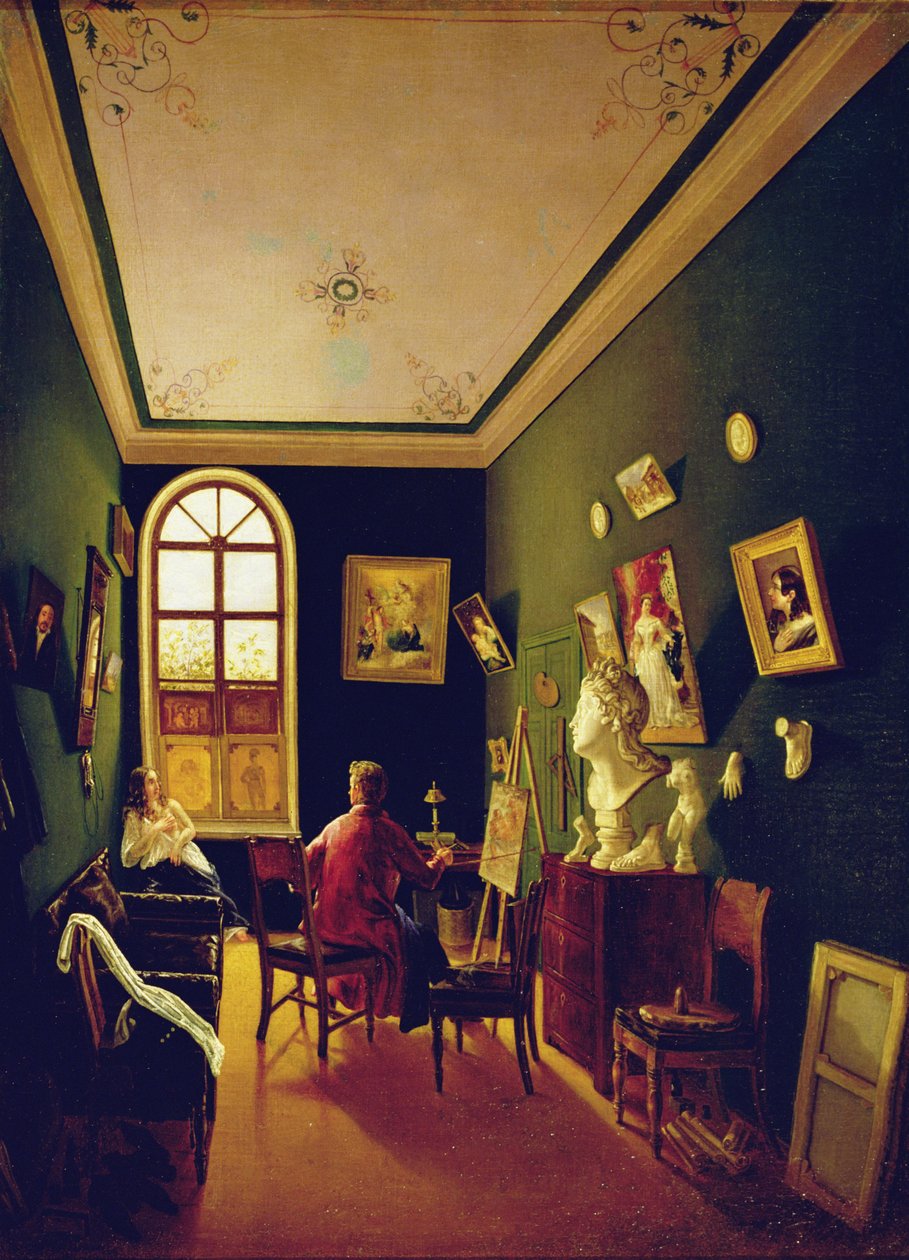 Pracownia Malarstwa, 1843 autorstwa Russian School