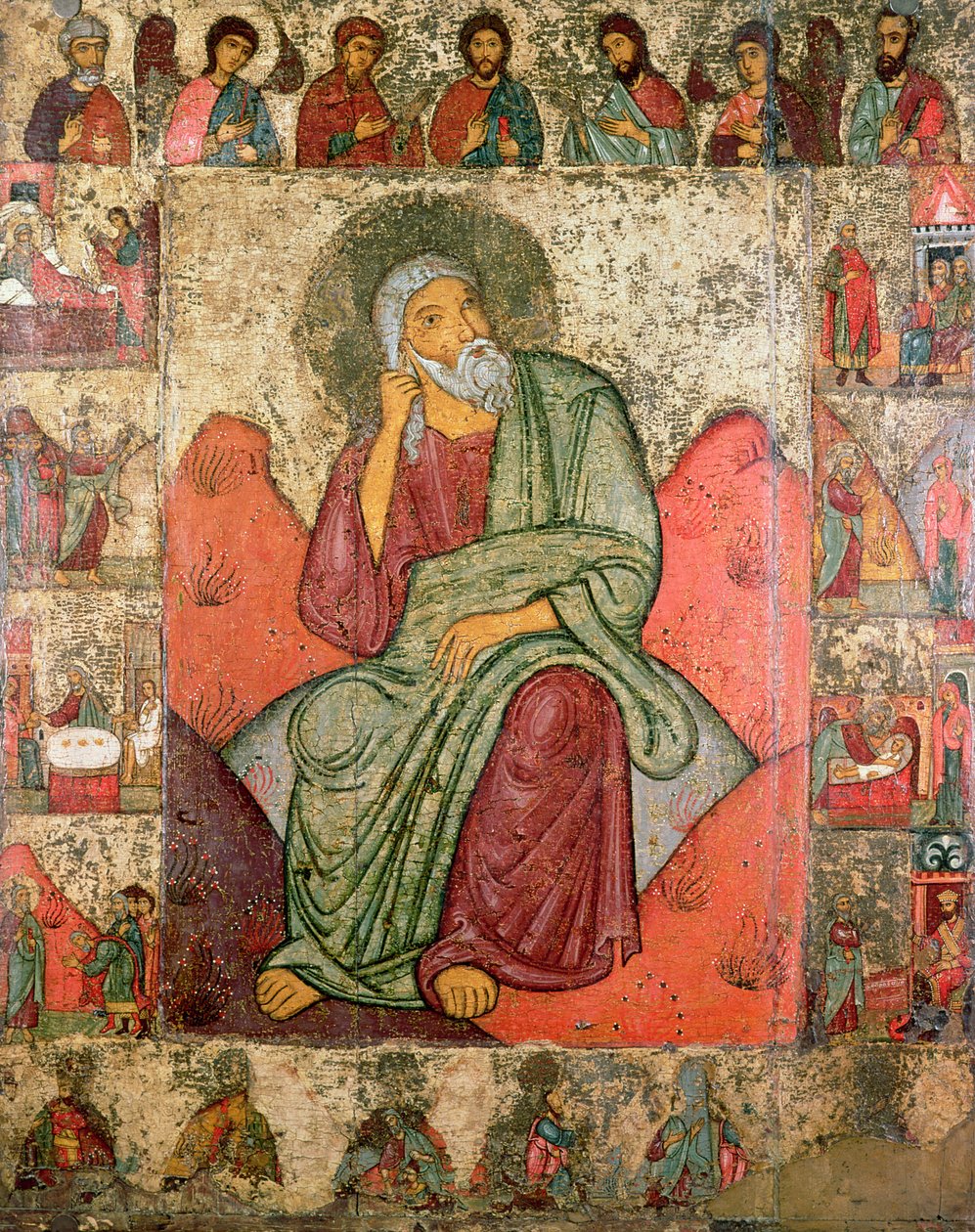 Prorok Eliasz, Szkoła Pskowa (panel) autorstwa Russian School