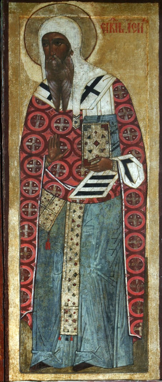 Święty Izajasz z Rostowa, XVI wiek. autorstwa Russian icon.