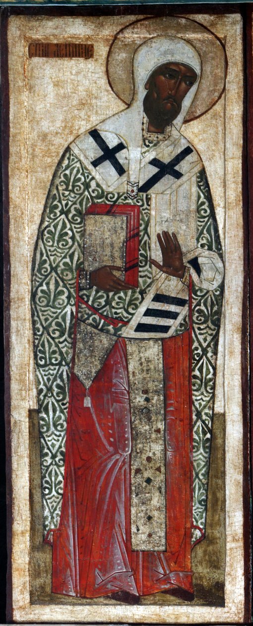 Święty Leoncjusz z Rostowa, XVI wiek. autorstwa Russian icon.