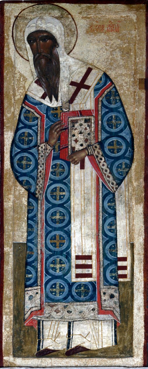 Święty metropolita Aleksy, XVI wiek. autorstwa Russian icon.