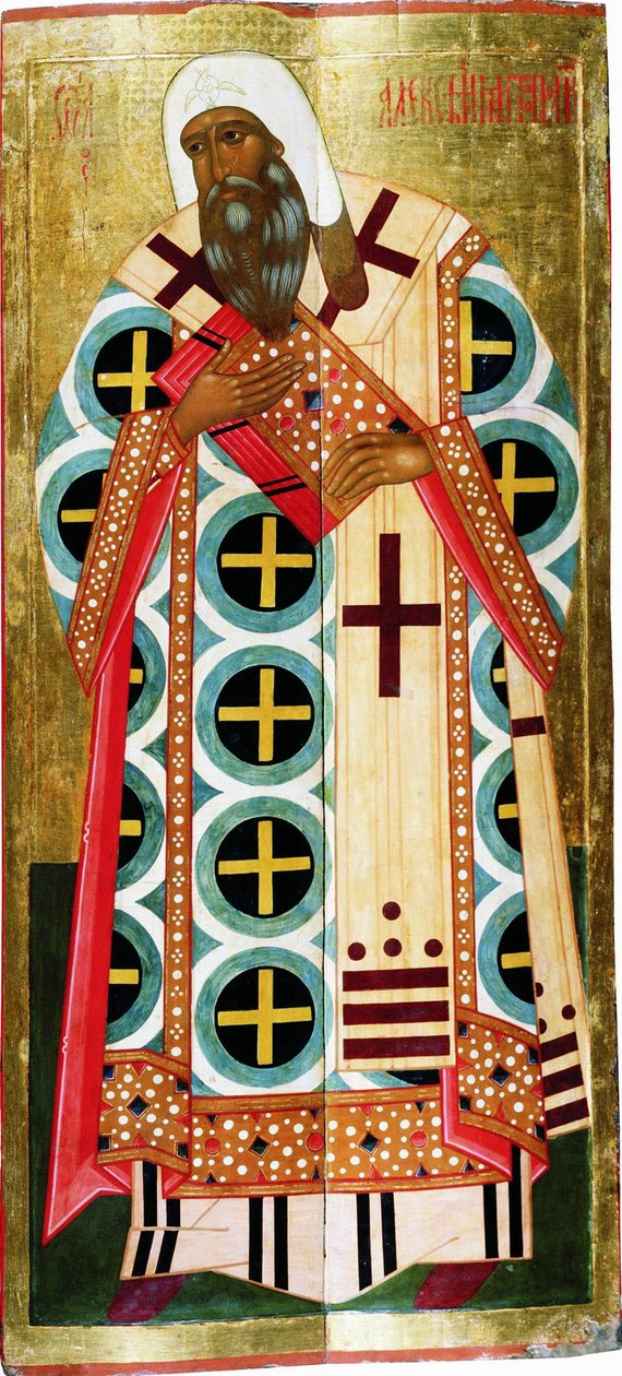 Św. Metropolita Aleksego, ok. 1580. autorstwa Russian icon.