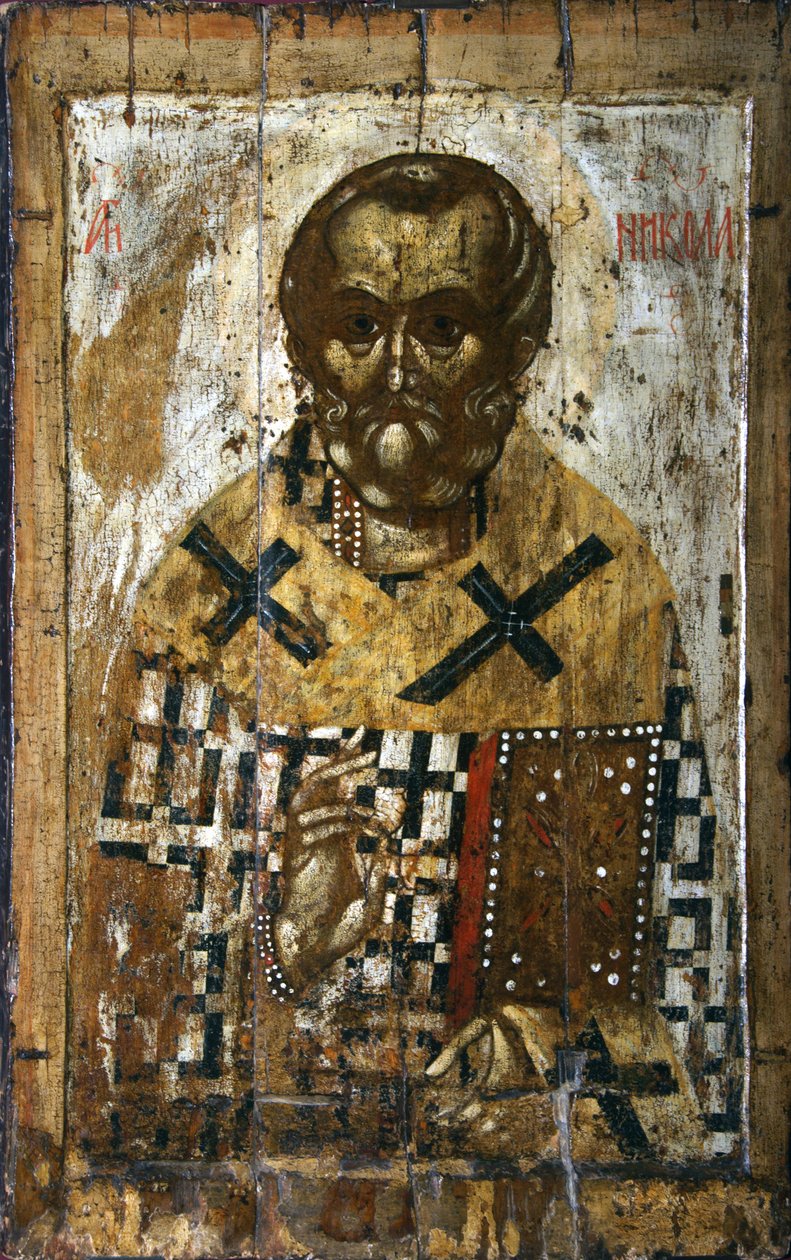 Święty Mikołaj, XIV wiek. autorstwa Russian icon.