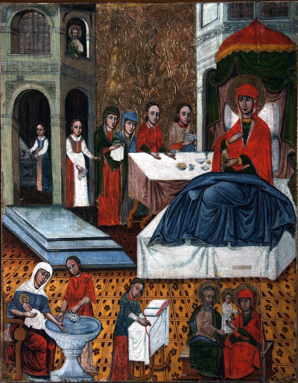 Narodzenia NMP, połowa XVII wieku. autorstwa Russian icon.