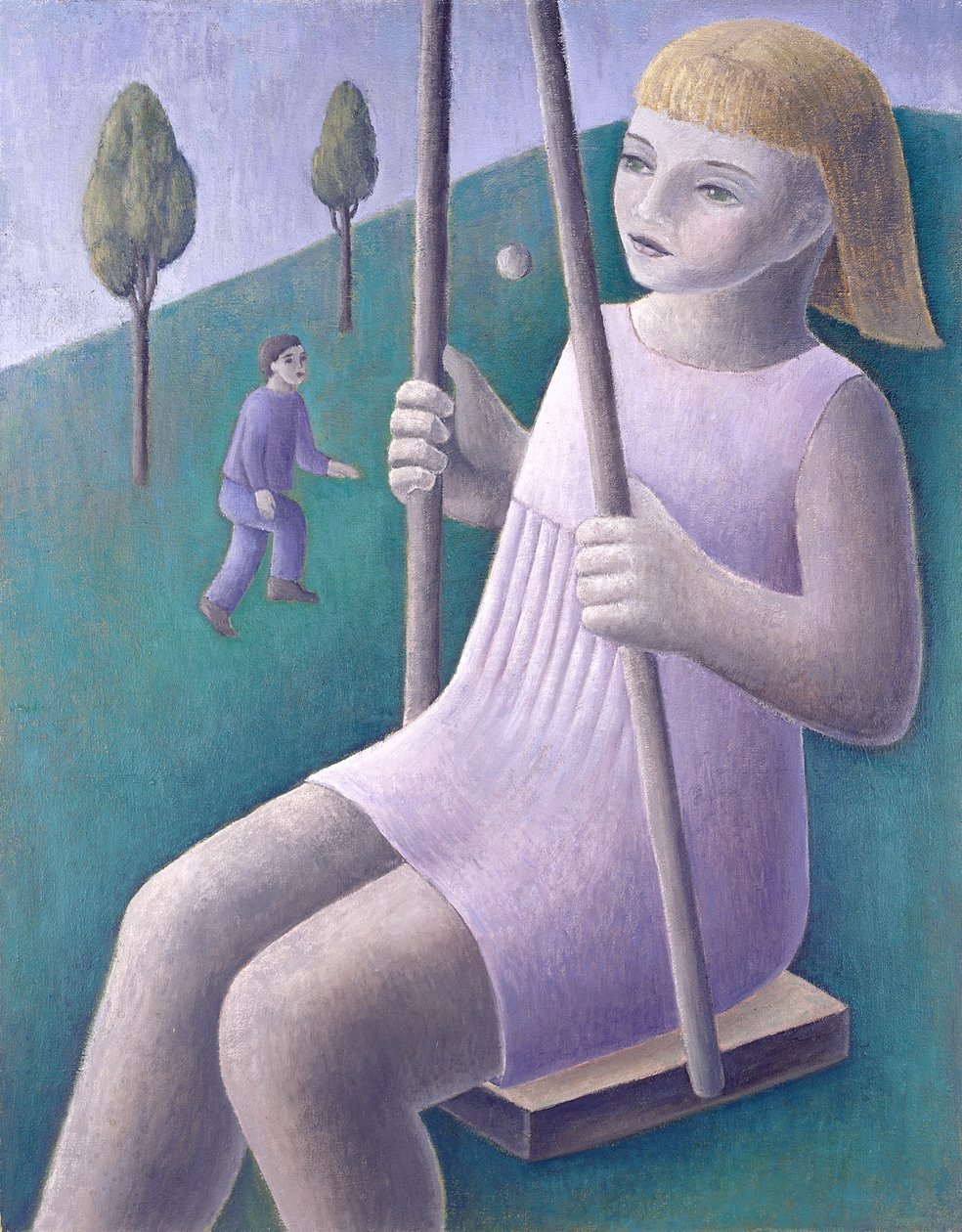Dziewczyna na huśtawce, 1996 autorstwa Ruth Addinall