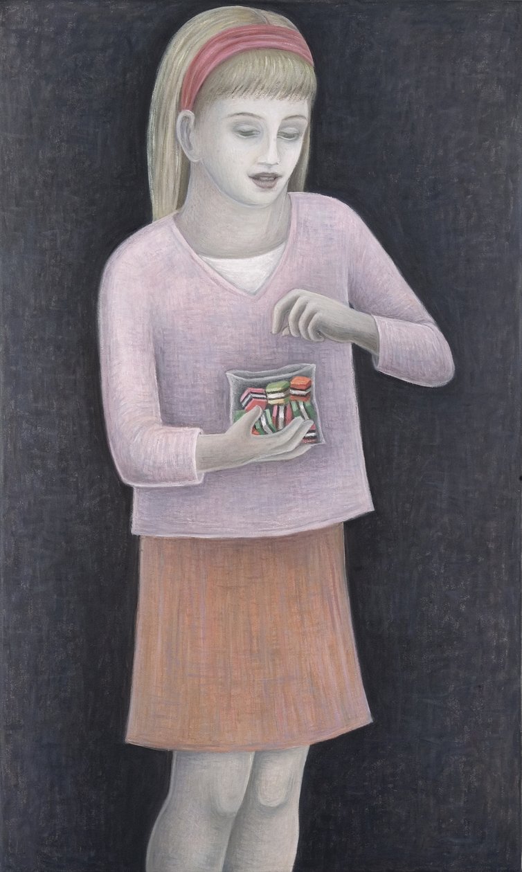 Młoda dziewczyna ze słodyczami, 2007 autorstwa Ruth Addinall
