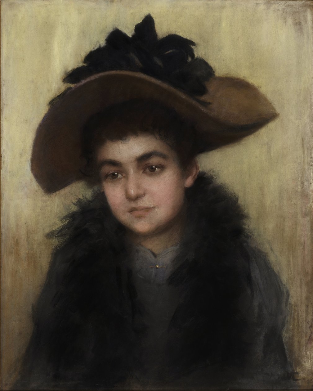 Panna Violet Armstrong, ok. 1910 (pastel) autorstwa Ruth Garrett