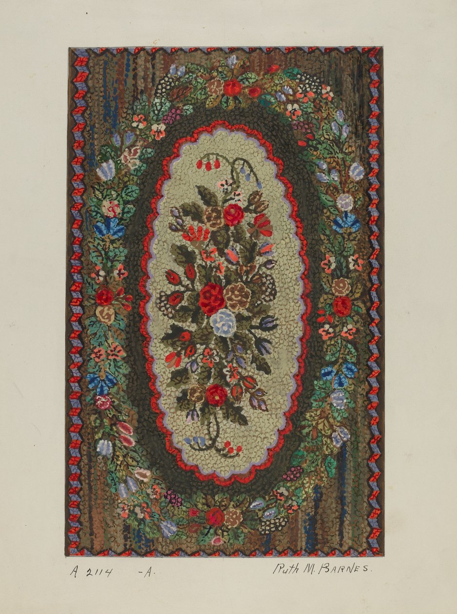 Dywan z haczykiem autorstwa Ruth M. Barnes