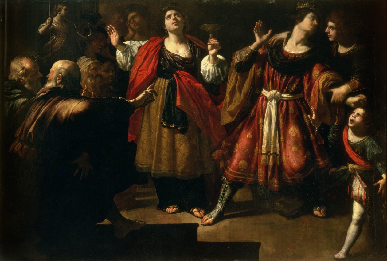 Masinissa (238-149 pne) i Sophonisba (zm. 204 pne) 1624-25 autorstwa Rutilio Manetti