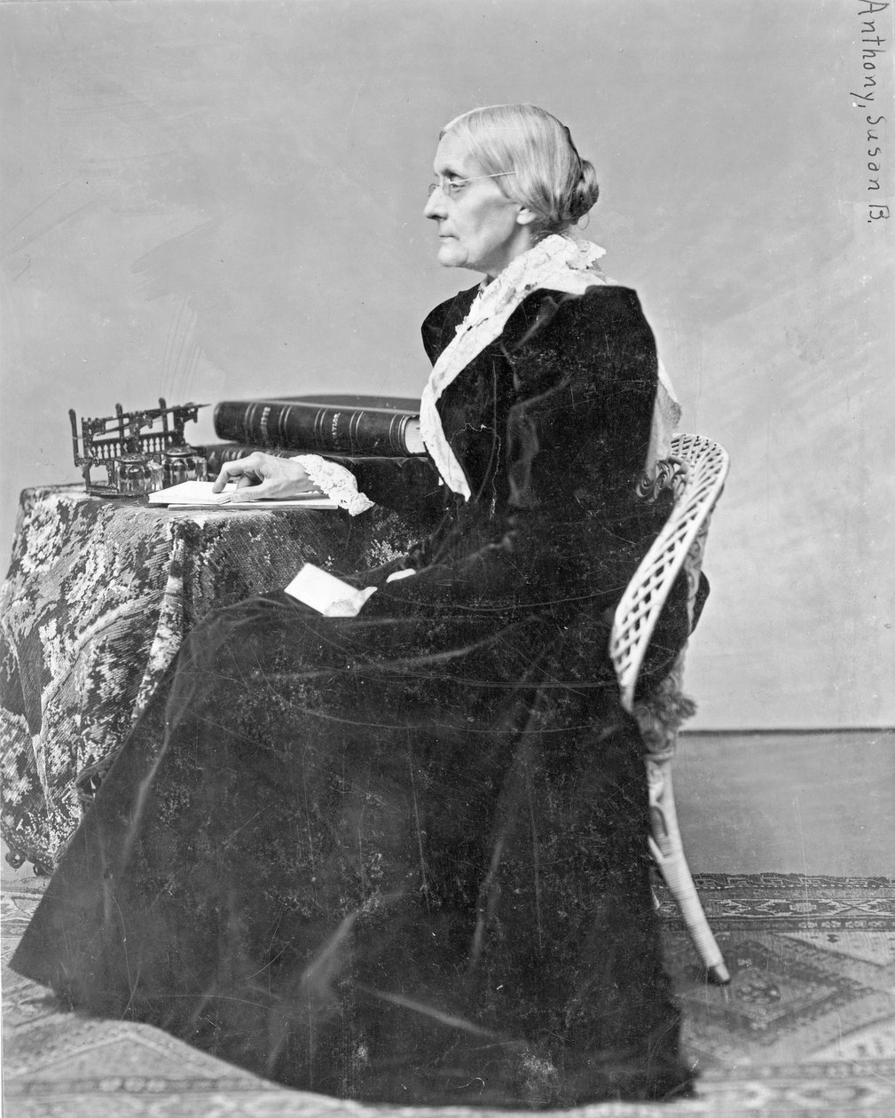Susan Brownell Anthony (1820-1906) autorstwa S.A. Taylor