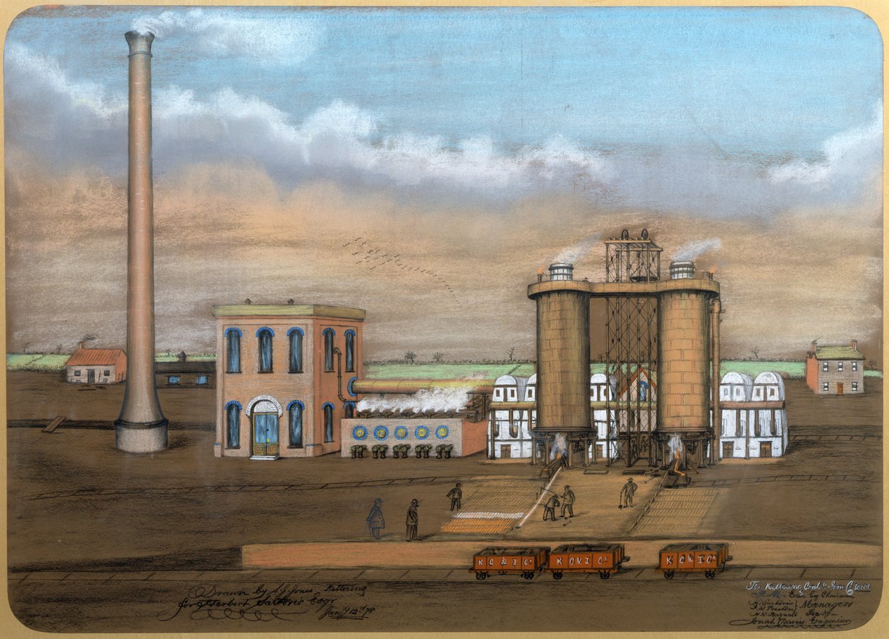 Piece w Kettering, 1878 (pastel na papierze) autorstwa S.J. Jones
