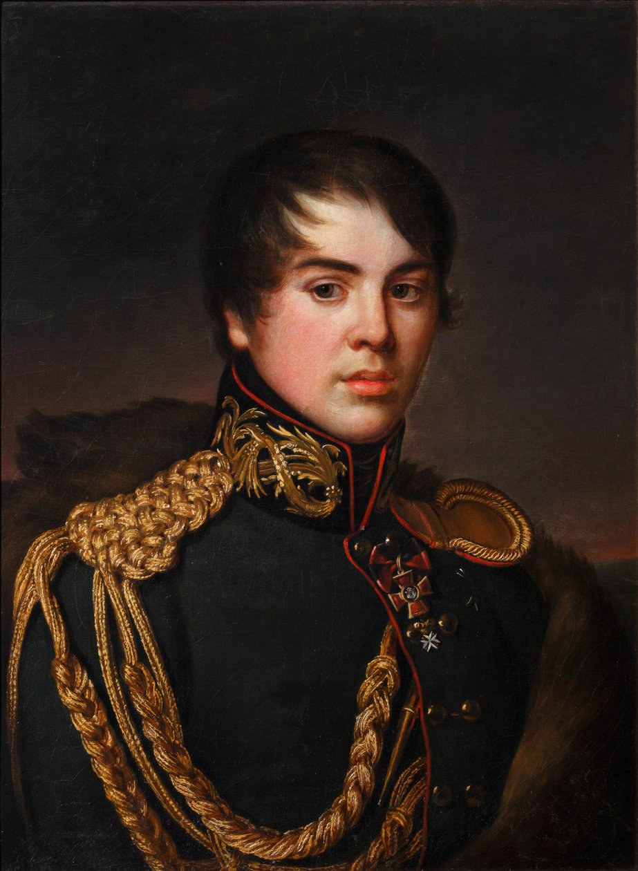 Portret hrabiego Władimira Stiepanowicza Apraksina 1796-1833, ok. 1812 autorstwa S.S. Svintsov