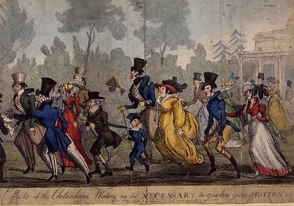 Efekty Cheltenham Waters lub „Konieczne jest przyspieszenie ruchów po drugiej szklance” autorstwa S.W. Fores