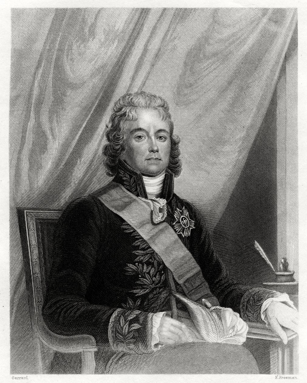 Charles Maurice de Talleyrand-Périgord, dyplomata francuski, XIX w. autorstwa S. Freeman