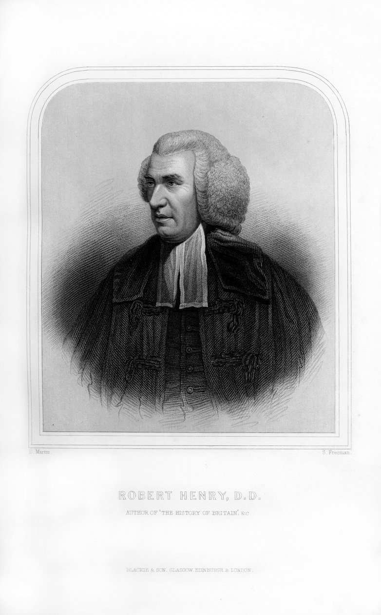 Robert Henry, szkocki historyk, 1870. autorstwa S. Freeman