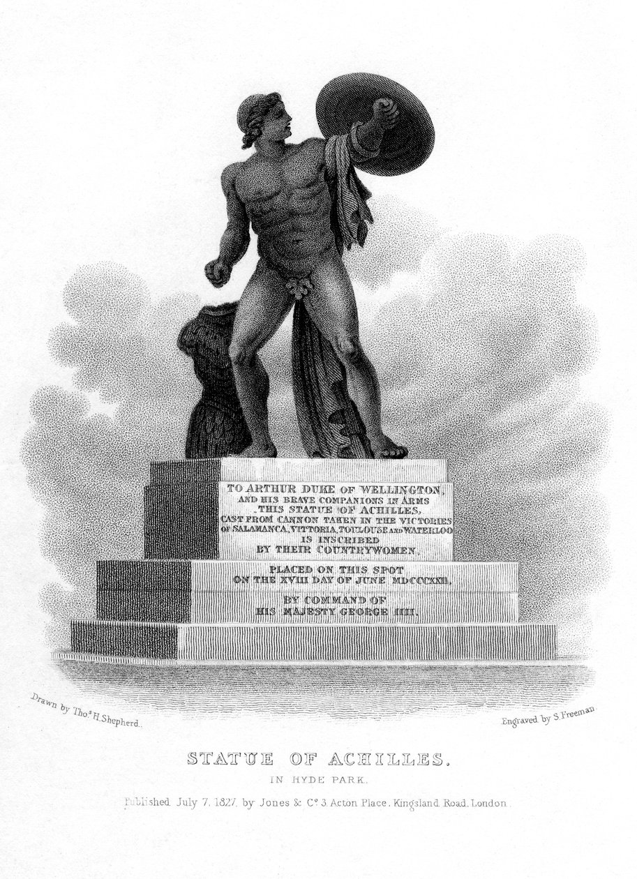 Statua Achillesa, Hyde Park, Londyn, 1827 r. autorstwa S. Freeman