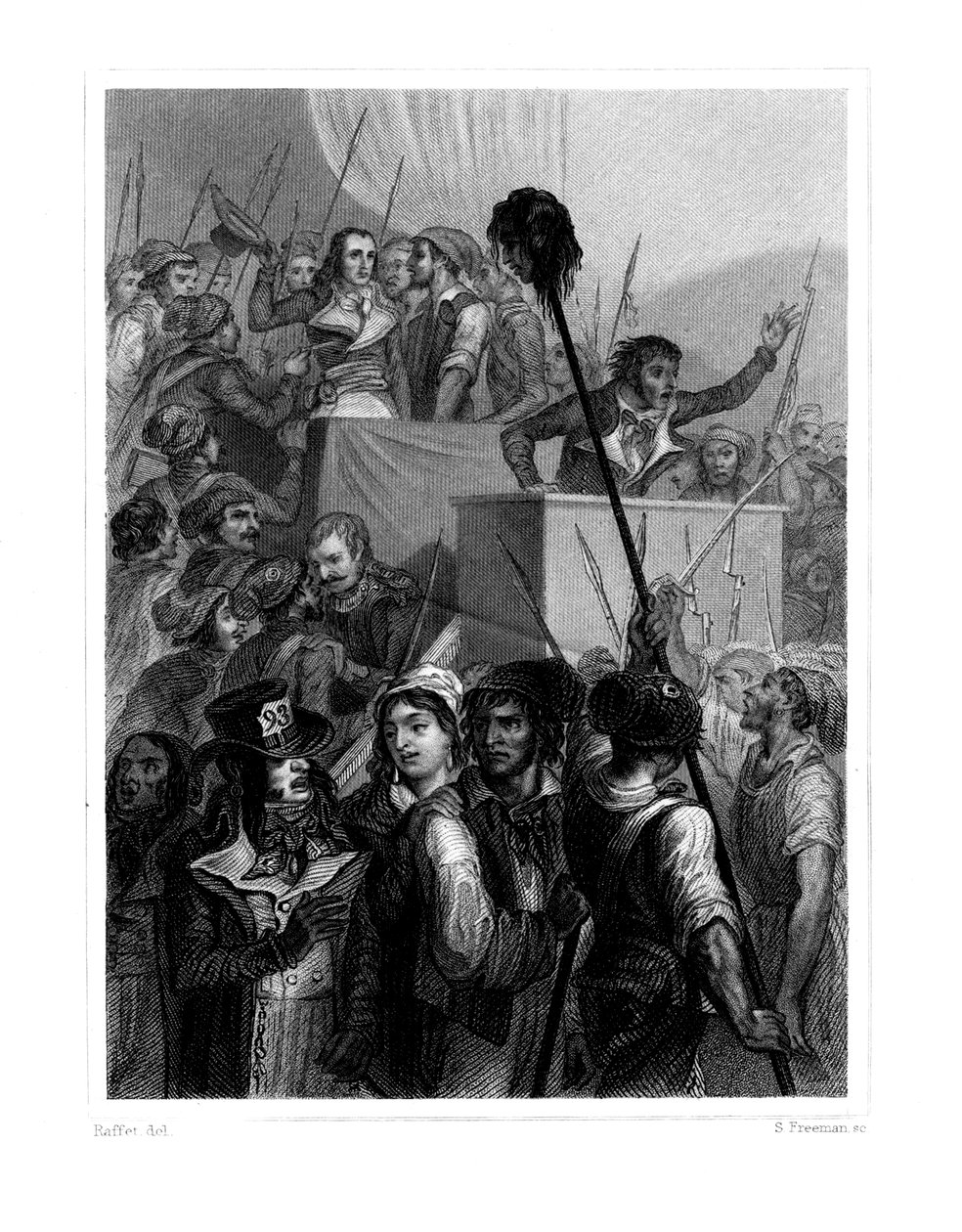 Lud na Zjeździe, 20 maja 1795, 1845 autorstwa S. Freeman