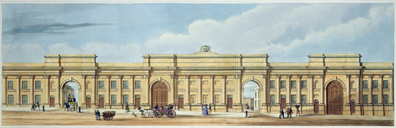 New Grand Entrance to the Liverpool and Manchester Railway, Lime Street, Liverpool, z 