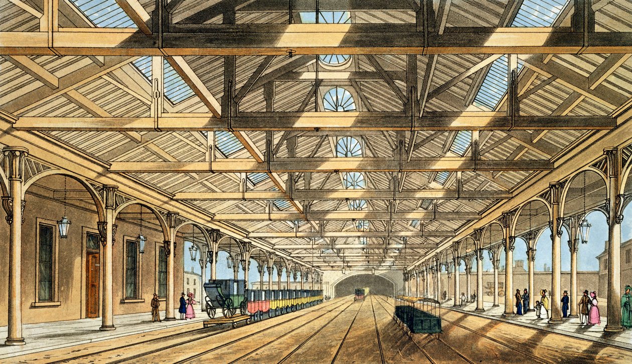 New Station, Lime Street, wejście do tunelu i biura rezerwacji, z 
